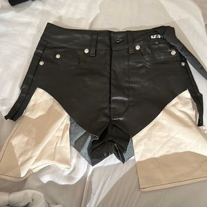 Dark shdw Rick Owen mini shorts